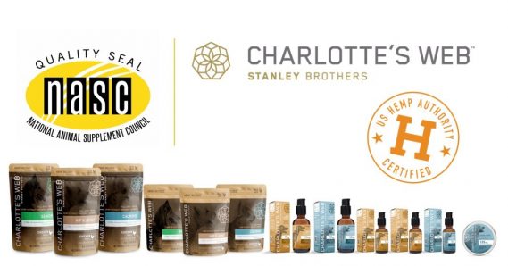 photo of Charlotte’s Web Pet Products Approved for NASC Quality and U.S. Hemp Authority Seals image