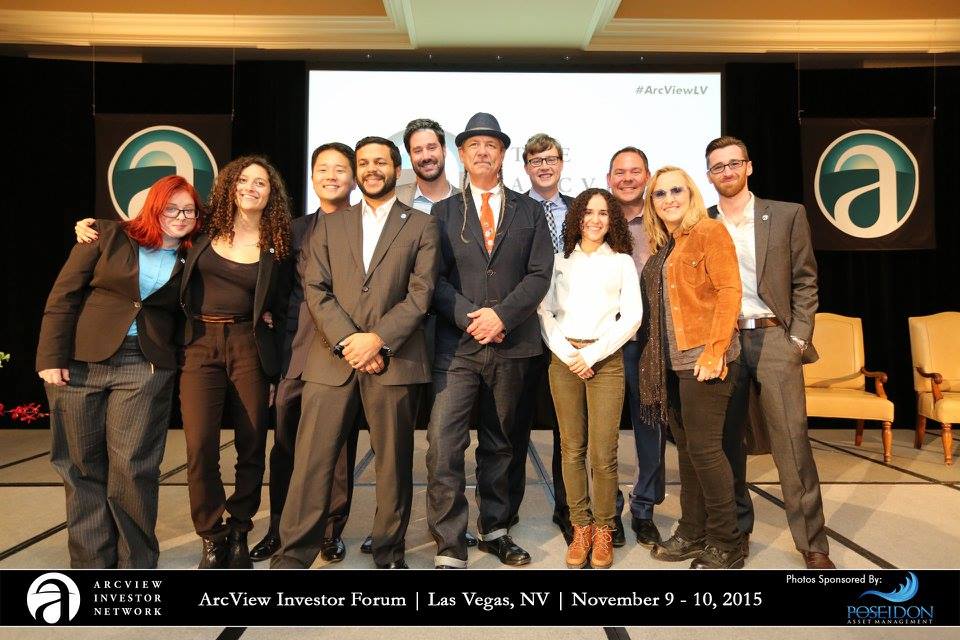 The ArcView Group team with Melissa Etheridge at the Las Vegas meeting in November