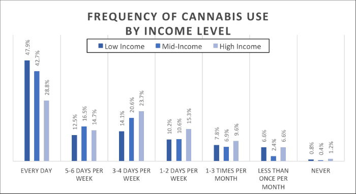 Brightfield low-income cannabis frequency