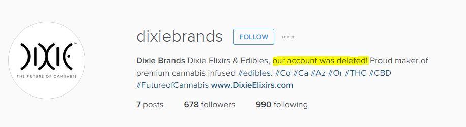 Dixie Brands Instagram