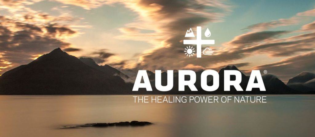 aurora healing power water and mountains